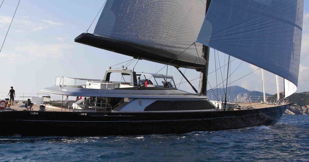 sailing yacht PERSEUS^3 heads to Bermuda for the America's Cup Superyacht Regatta